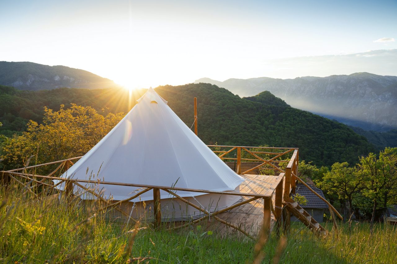 Morning mountain panorama near Leo Castle private villa stay in Kodaikanal